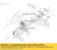 2H004268000YR6, Piaggio Group, parafango ante. assemblea vern c/dec.21 moto-guzzi zgukya00 zgukya00, zgukye00 zgukyua0 850 2021 2022, Nuovo