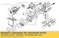 Here you can order the collar, electric plate from Honda, with part number 50302KG1000: