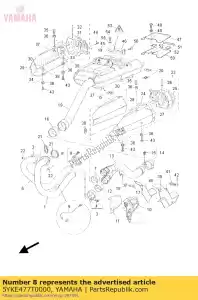 yamaha 5YKE477T0000 band 2 - Onderkant