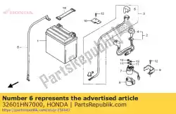 Here you can order the no description available at the moment from Honda, with part number 32601HN7000: