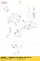 60013080000, KTM, brake caliper rear 03 ktm adventure supermoto 950 990 2003 2004 2005 2006 2007 2008 2009, New