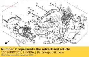 Honda 16026KPC305 conjunto conjunto - Lado inferior