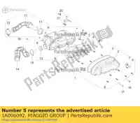 1A006092, Piaggio Group, pakkingen aprilia piaggio met0001a met0001aa met0001aawh, metm9100 met0001aawj met0001bav met0003ba1 metcd3 metm917e metm918e, met0001a metm918f metmd sr 125 storm tt bsiv zapmd910 zapmd9100 50 125 150 160 2018 2019 2020 2021 2022, Nieuw