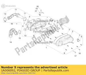 Piaggio Group 1A006092 pakkingen - Onderkant