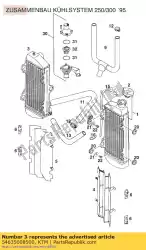 radiator r / s '95 van KTM, met onderdeel nummer 54635008500, bestel je hier online: