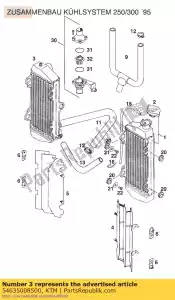 ktm 54635008500 radiator r / s '95 - Onderkant