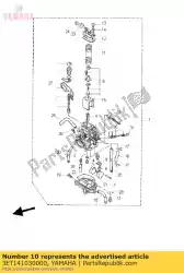 Tutaj możesz zamówić zestaw ? Rub przepustnicy od Yamaha , z numerem części 3ET141030000: