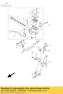 yamaha 4KLF58520000 tapa, depósito - Lado inferior