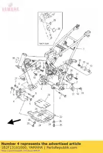 yamaha 1B2F13161000 ficar, motor 3 - Lado inferior