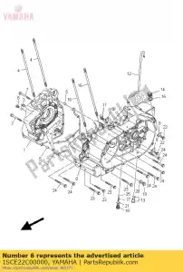 yamaha 1SCE22C00000 jeu de boulons - La partie au fond