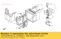 geen beschrijving beschikbaar op dit moment van Honda, met onderdeel nummer 32401MK4610, bestel je hier online: