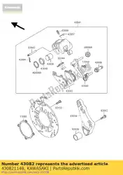 Qui puoi ordinare pad-assy-freno da Kawasaki , con numero parte 430821148: