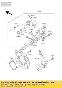 Kawasaki 430821148 pad-assy-freno - Il fondo