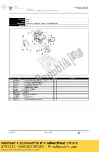 Piaggio Group 8792125 injector compleet met steun - Onderkant