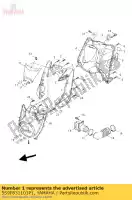 5S9F831101P1, Yamaha, beenschild 1 yamaha yw 125 2010, Nieuw