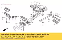 50709383920, Honda, gomma, r. passo del passeggero honda clr nx 125 1989 1998 1999, Nuovo