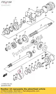 suzuki 2759231G00 plate,output oi - Bottom side