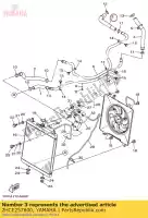 2HCE257800, Yamaha, tuyau 3 yamaha yxz1000ets yxz1000pseh yxz1000p 1000 , Nouveau