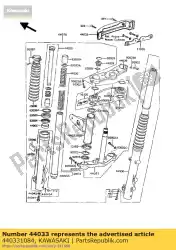 Aquí puede pedir tapa-horquilla z750-p1 de Kawasaki , con el número de pieza 440331084: