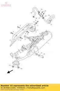 yamaha 5C3E48811000 mangueira, dobra 1 - Lado inferior