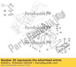 Aprilia 828561, Kettingspanner staaf, OEM: Aprilia 828561