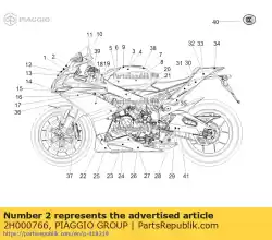 Qui puoi ordinare targa da Piaggio Group , con numero parte 2H000766: