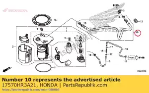 honda 17570HR3A21 hose comp., fuel feed - Bottom side