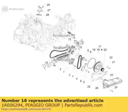 Here you can order the chain tensioner sliding block from Piaggio Group, with part number 1A006294: