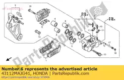 Qui puoi ordinare fermo, rr. Supporto da Honda , con numero parte 43112MAJG41: