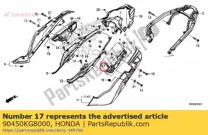 honda 90450KG8000 col, 8 mm - La partie au fond