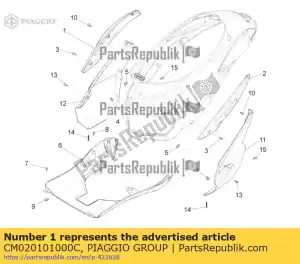 Piaggio Group CM020101000C ochrona rh - Dół