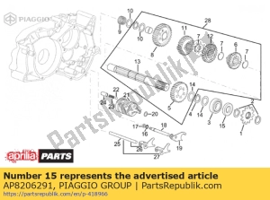 aprilia AP8206291 oil seal d17x35x7 - Bottom side