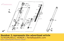 Here you can order the no description available at the moment from Honda, with part number 51401ML4013: