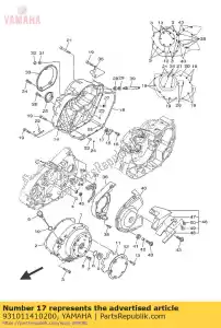 yamaha 931011410200 selo de óleo (4x7) - Lado inferior