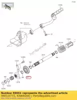 590510715, Kawasaki, gear-spur ax125baf kawasaki  klx 110 2015 2016 2017 2018 2019 2020 2021, Nieuw