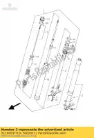 5110401H10, Suzuki, amortiguador, para suzuki gsx r 600 2008 2009 2010, Nuevo