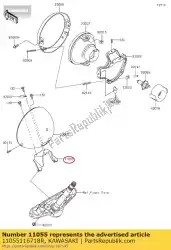 Ici, vous pouvez commander le support, lampe frontale, f. S. Bl auprès de Kawasaki , avec le numéro de pièce 11055116718R: