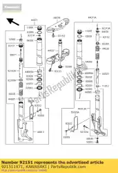 Qui puoi ordinare bullone da Kawasaki , con numero parte 921511971: