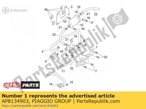 aprilia AP8134903 ais piastra di supporto - Il fondo