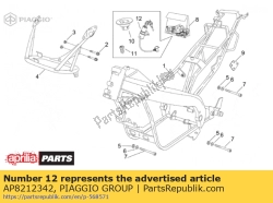 Aprilia AP8212342, Interruptor principal - bloqueo de dirección, OEM: Aprilia AP8212342