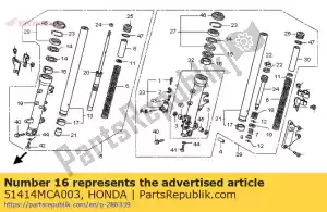 honda 51414MCA003 bus, gids - Onderkant