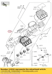 Tutaj możesz zamówić zespó? Filtra powietrza zx600r9f od Kawasaki , z numerem części 110100198: