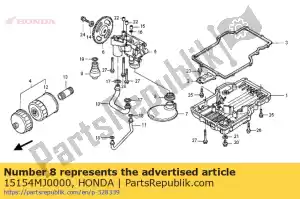 honda 15154MJ0000 packing, oil strainer - Bottom side