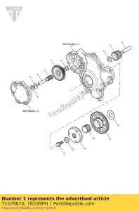 triumph T1229876 kit de acionamento inicial - Lado inferior