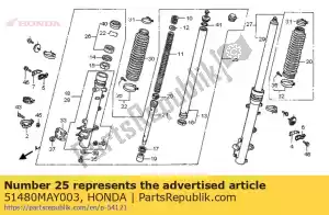 Honda 51480MAY003 fork sub assy,r f - Bottom side