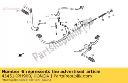 geen beschrijving beschikbaar op dit moment van Honda, met onderdeel nummer 43451KPH900, bestel je hier online: