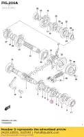 2423112D21, Suzuki, marcha, 3ª marcha suzuki  dr xf 650 1997 1998 1999 2000 2001 2017 2018 2019, Novo