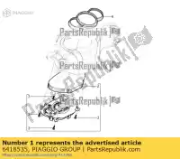 6418535, Piaggio Group, kombinacja mierników piaggio beverly zapm69200 125 300 2010 2016, Nowy
