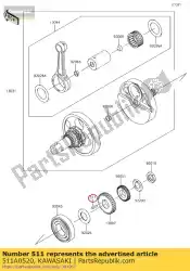 Here you can order the key-sunk kl600-a1 from Kawasaki, with part number 511A0520: