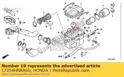 Here you can order the case assy., air cleaner from Honda, with part number 17254HN8A60: